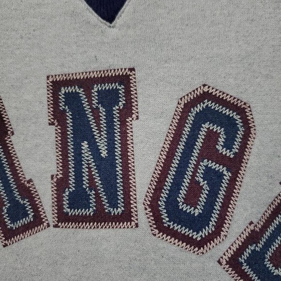 Vintage Bloomingdale's Crewneck Sweatshirt Pullover XL Spellout Two Tone USA 90s - Picture 4 of 8